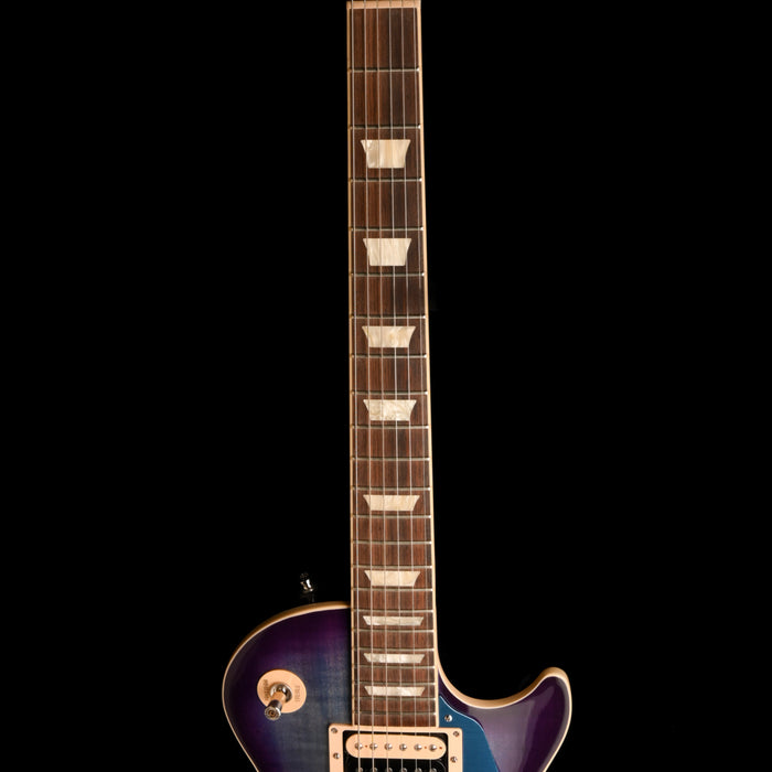 Pre Owned 2021 Gibson Les Paul Traditional Pro V Blueberry Burst With OHSC