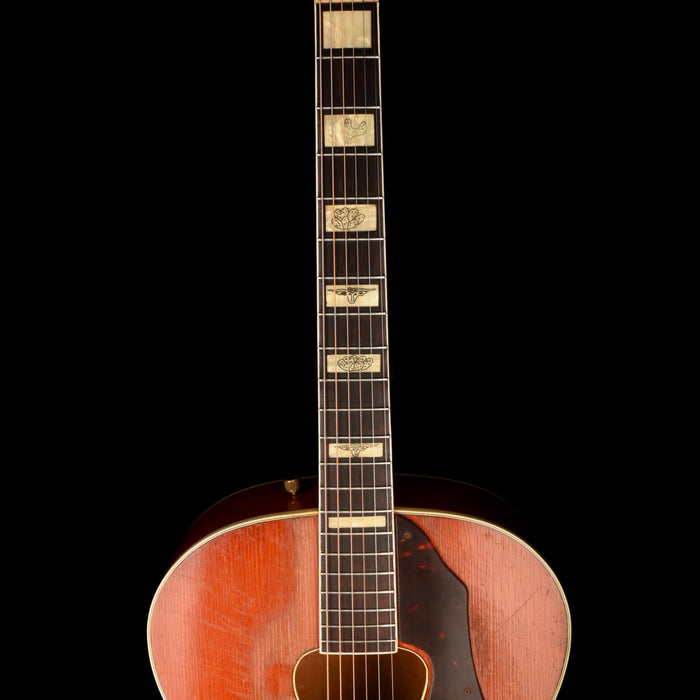 Vintage 1956 Gretsch G6022 Rancher Acoustic Guitar Orange Stain With OHSC