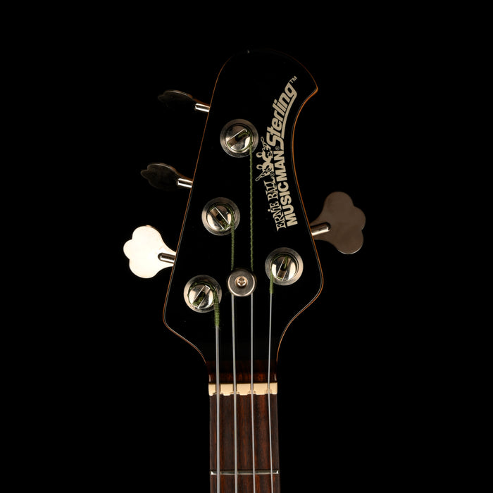 Pre Owned 2007 Ernie Ball Music Man USA Sterling 4 HH Black Bass With OHSC