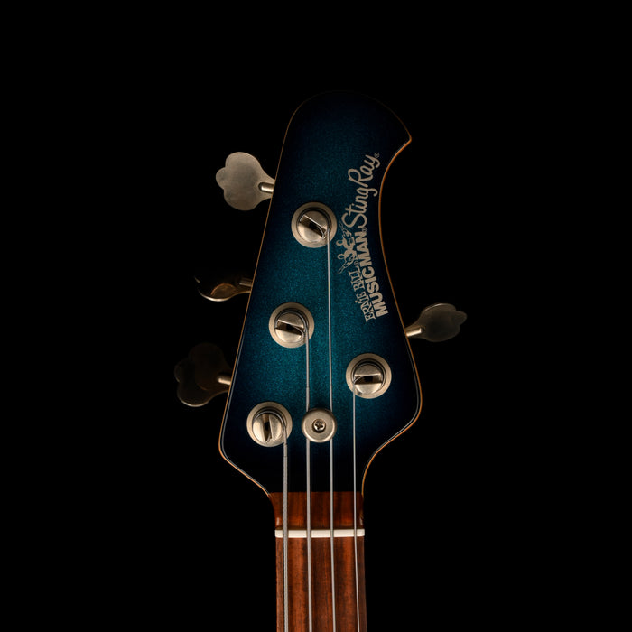 Used 2004 Ernie Ball Music Man Stingray 4 Tectonic Blue With OHSC