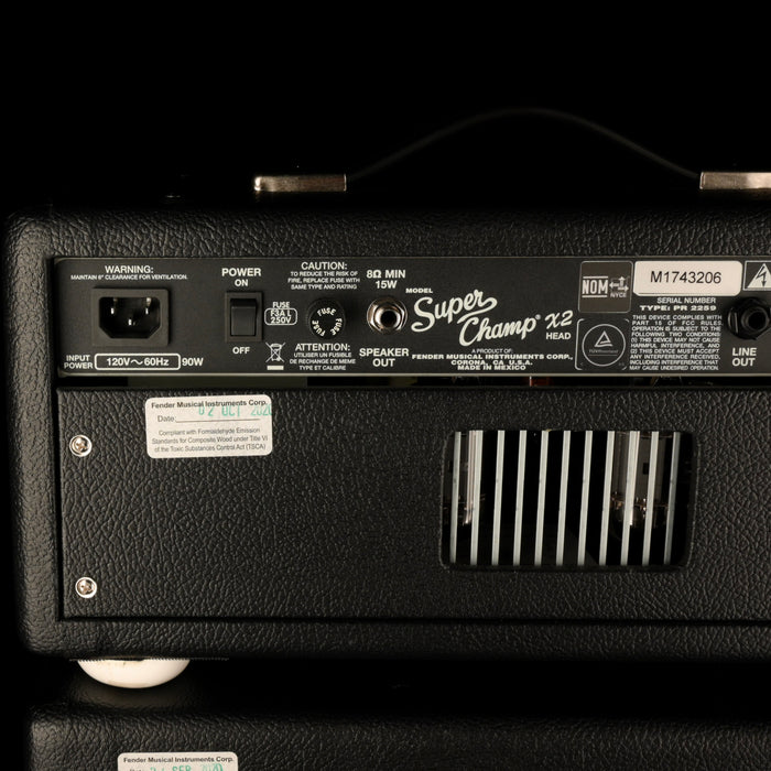 Pre Owned Fender Super Champ X2 Tube Guitar Amp Head - #M1743206 And Matching 1x12" Guitar Amp Cabinet - #M1742839