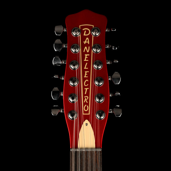 Used Danelectro D59V12 Red Metallic 12-String Electric Guitar With Gig Bag