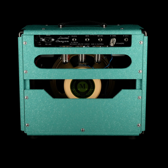 Pre Owned 2021 Matchless Laurel Canyon Shower Curtain Turquoise 1x12" Guitar Amp Combo