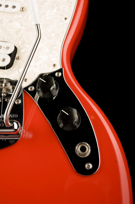 Used Fender Kurt Cobain Jag-Stang Fiesta Red With Gig Bag