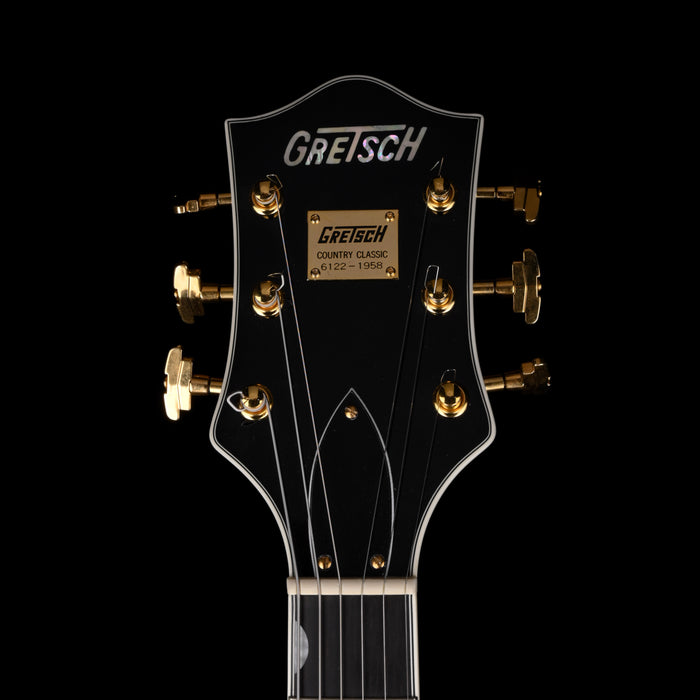 Pre Owned Gretsch G6122-1958 Country Classic Walnut Stain Hollow-Body Electric Guitar With OHSC