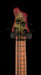 Mayones Cali4 17.5" Scale Bass Swamp Ash TEW Body 3A Eye Poplar Top Custom Color Goblinburst