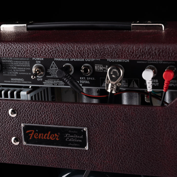 Pre Owned Fender Limited Edition ‘65 Princeton Reverb Bordeaux Reserve Guitar Amp Combo With Cover