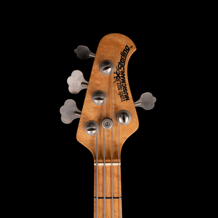 Pre Owned 1996 Ernie Ball Music Man Sterling 4 Bass Blue Pearl With Gig Bag