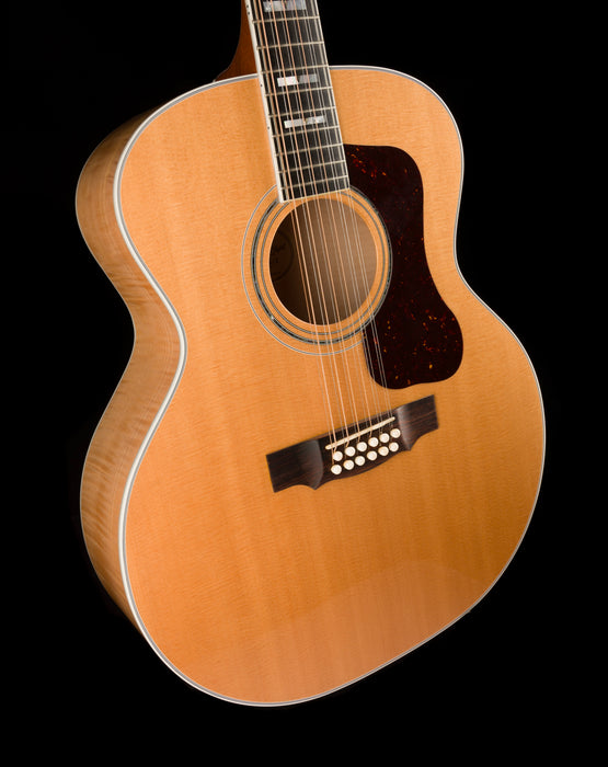 Pre Owned Guild F-512 Maple Blonde 12-String Acoustic Electric Guitar With OHSC