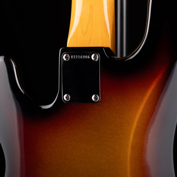 Pre Owned 2022 Fender American Vintage II 1960 Precision Bass 3-Tone Sunburst With Custom Shop Pickups With OHSC