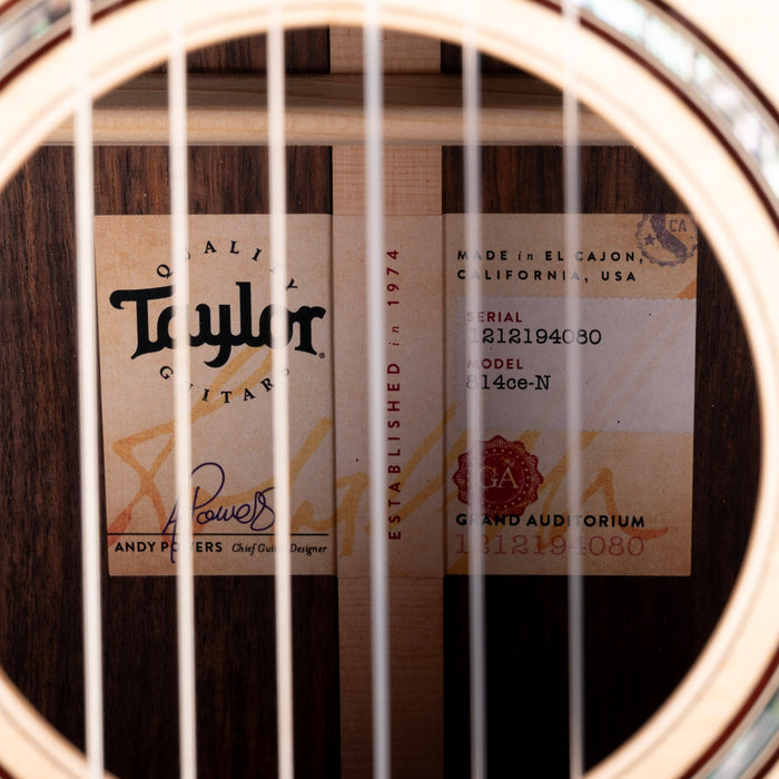 Taylor 814ce-N Nylon String Acoustic Electric Guitar Natural With Case