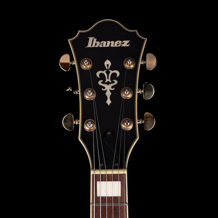 Pre Owned Ibanez Artcore AG95-DBS-12-04 Hollow Body Electric Guitar Dark Brown Sunburst with CAse