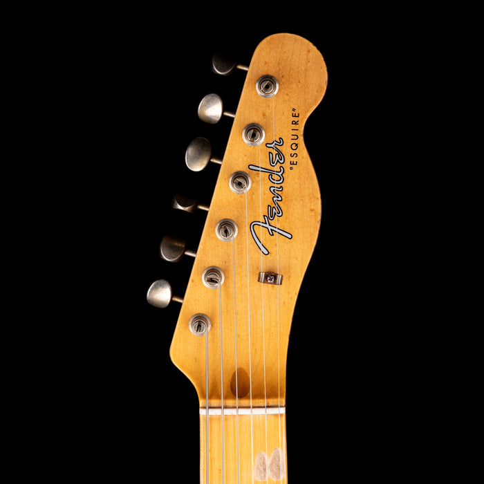 Pre Owned 2024 Fender Custom Shop Limited Edition Red Hot Esquire Thinline Relic Super-faded Candy Apple Red With OHSC