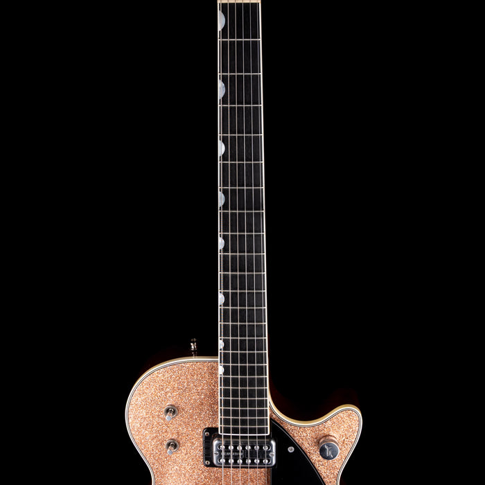 Pre Owned 2015 Gretsch Custom Shop G6128CS 1959 Duo Jet Relic Champagne Sparkle With OHSC