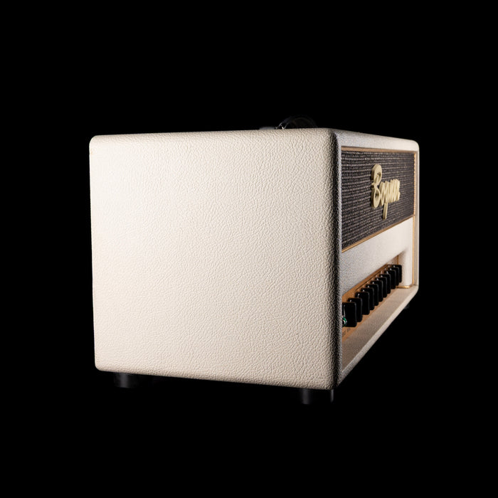 Pre Owned Bogner Shiva 20th Anniversary Guitar Amp Head Ivory White With Bogner 2x12" Ivory White Guitar Amp Cabinet