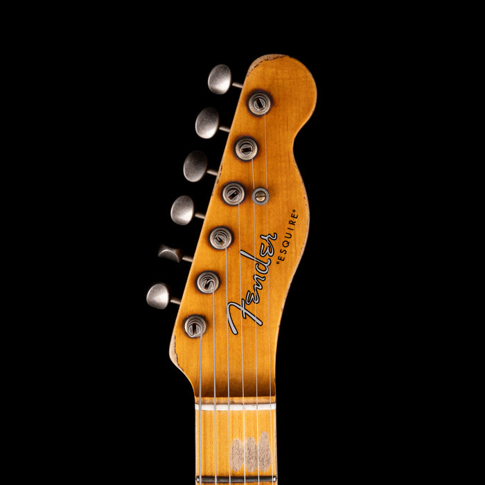 Pre Owned 2022 Fender Custom Shop Limited Edition 50's Pine Esquire, Super Heavy Relic Nocaster Blonde With OHSC