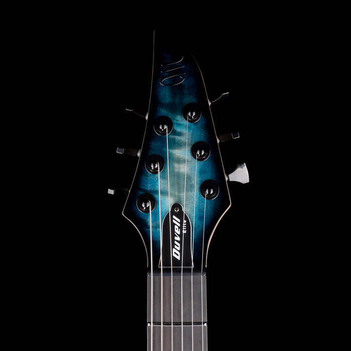 Mayones Duvell Elite 6 Curly Poplar Top Turquoise Iris with Soft Case