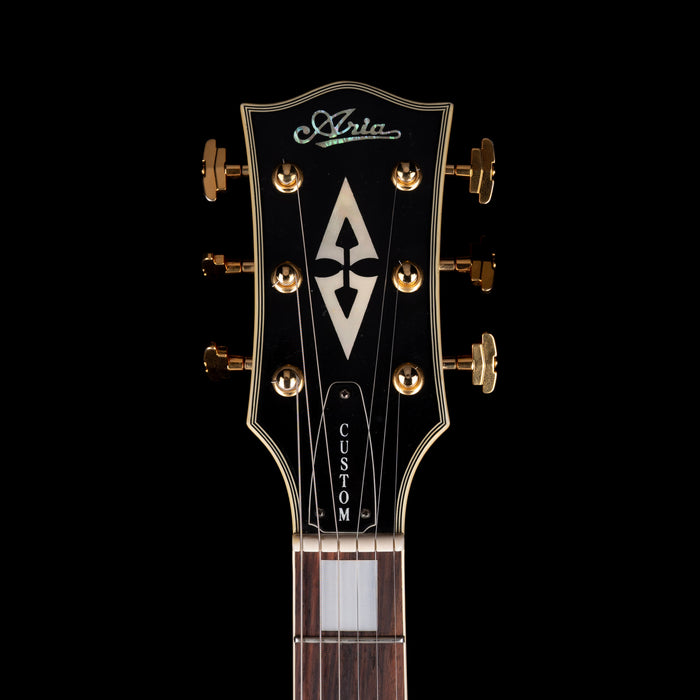 Used 1982 Aria Custom LP-Style (Bolt-On) Cherry Sunburst Electric Guitar With OHSC