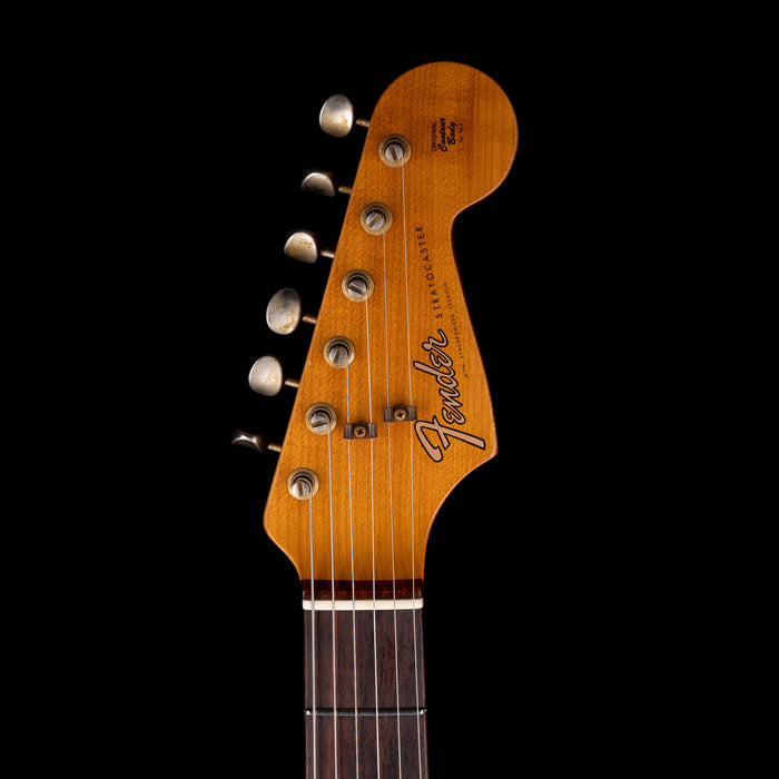 Used 2021 Fender Custom Shop Limited Edition Double-Bound Stratocaster Journeyman Relic Aged Candy Tangerine with Case