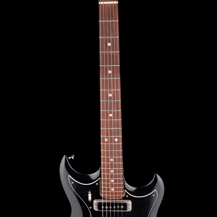 Vintage 1967 Hagstrom H-2 Black Electric Guitar With Gig Bag