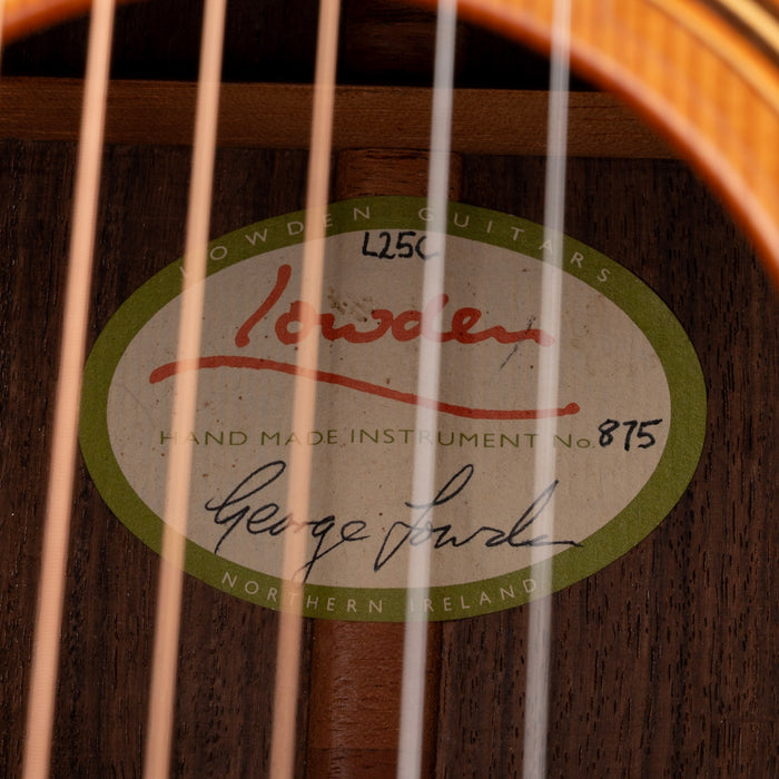 Pre Owned 1987 Lowden L25C Natural Acoustic Guitar With OHSC