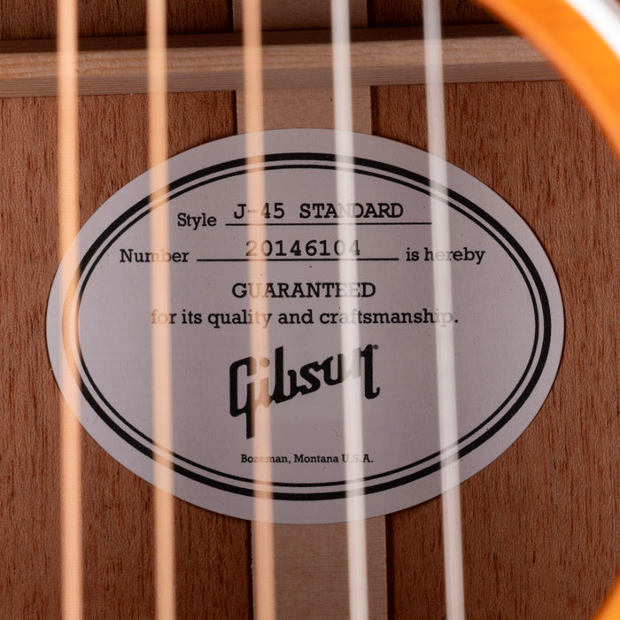 Gibson J-45 Standard Heritage Cherry Sunburst Acoustic Guitar With Case