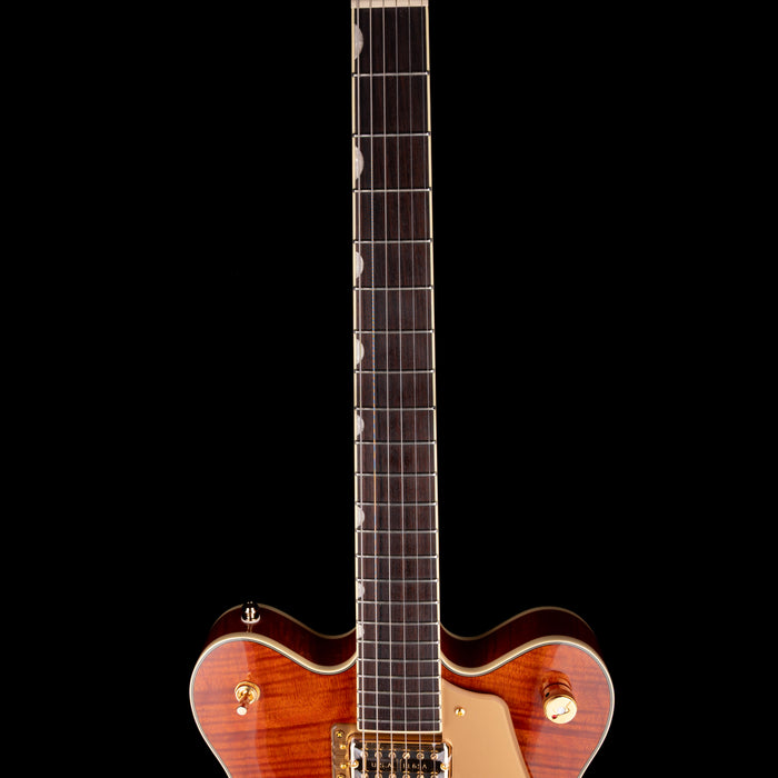 Used 2025 Gretsch Limited Edition Electromatic Flame Okoume Broadkaster Roundup Orange