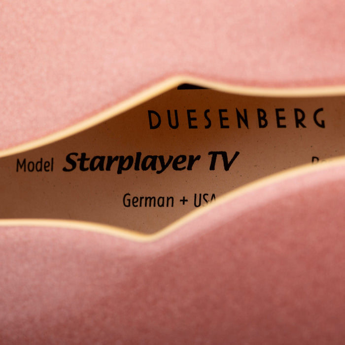 Pre Owned Dusenberg Starplayer TV Semi-Hollow Body Catalina Sunset Rose With OHSC
