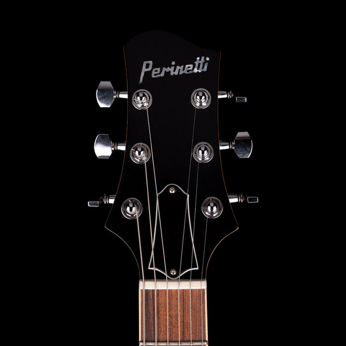 Perinetti Guitars SC-1 Standard Carved Top Natural Orange Translucent with Soft Case