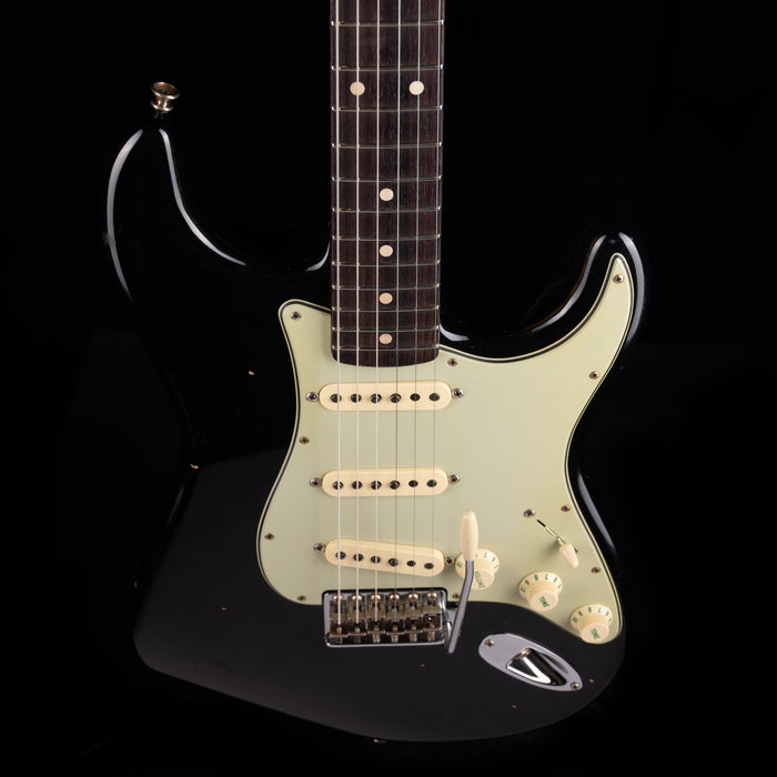 Used 2023 Fender Custom Shop 1962 Strat Journeyman Relic - Black  With OHSC