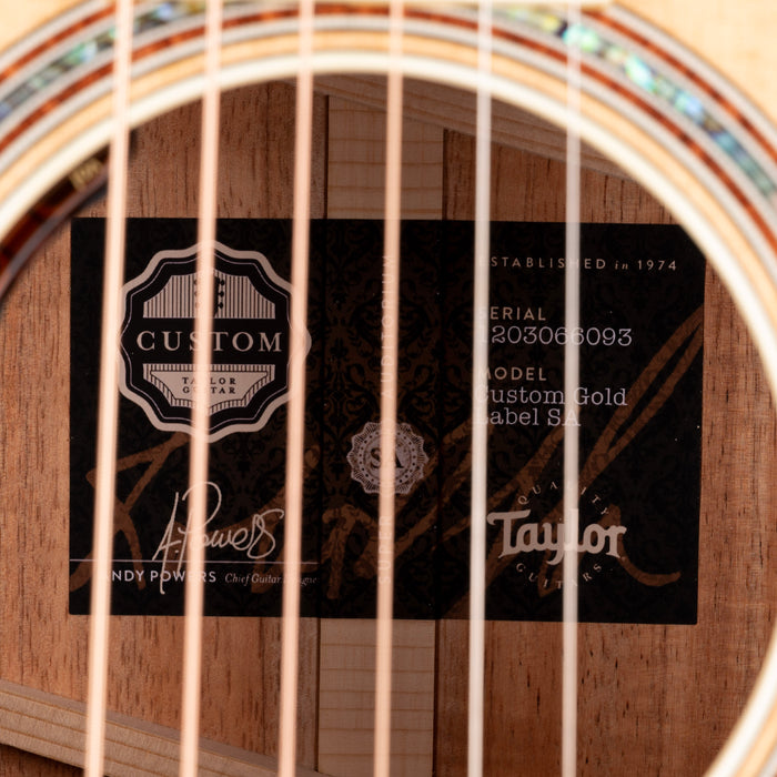 Taylor Truetone Select Gold Label 814e Super Auditorium Flame Koa Natural With Case