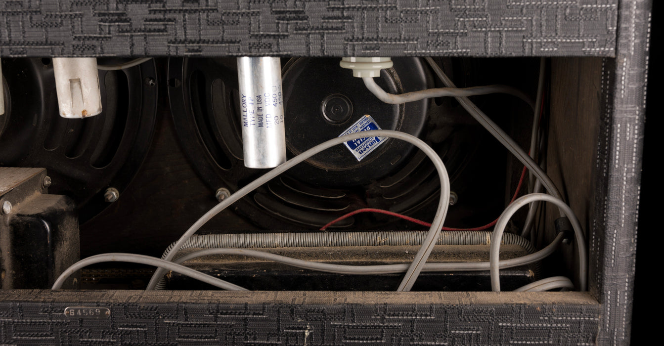 Vintage 1969 Gretsch Model 6162 Tremolo Reverb Guitar Amp Combo Gray