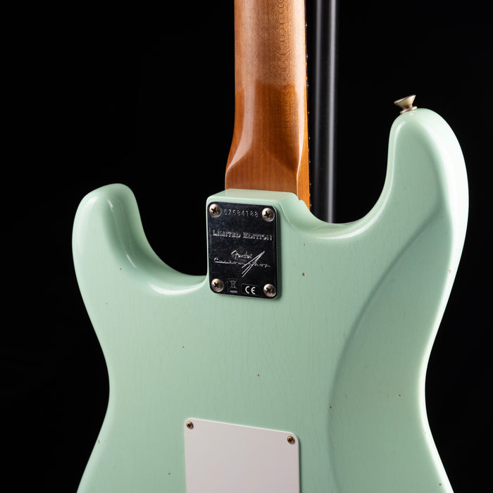 Pre-Owned 2025 Fender Custom Shop 1960 Stratocaster Journeyman Relic Faded Aged Surf Green With OHSC