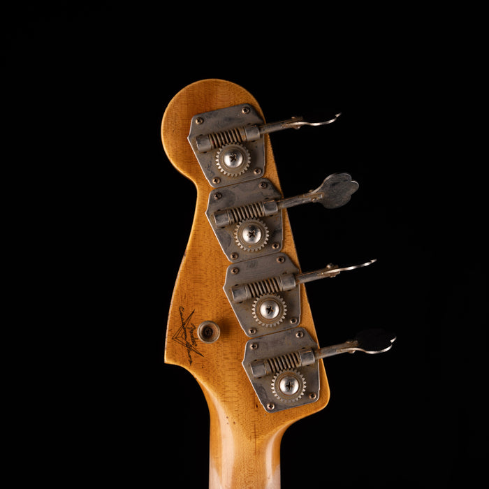 Pre-Owned 2024 Fender Custom Shop 1964 Precision Bass Relic Aged Vintage White With OHSC