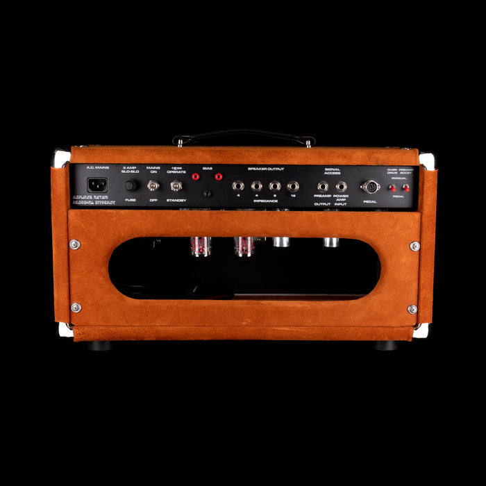 Pre-Owned  '22 Amplified Nation Bombshell 50-Watt Guitar Amp Head And 112 15-ohm 65-watt Matching Cab - Golden Brown Suede Owned by Ben Harper