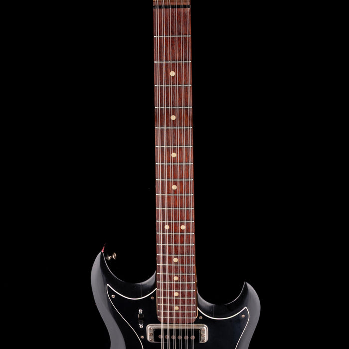 Pre-Owned Hagstrom H-12 Black 12-string Electric Guitar With OHSC