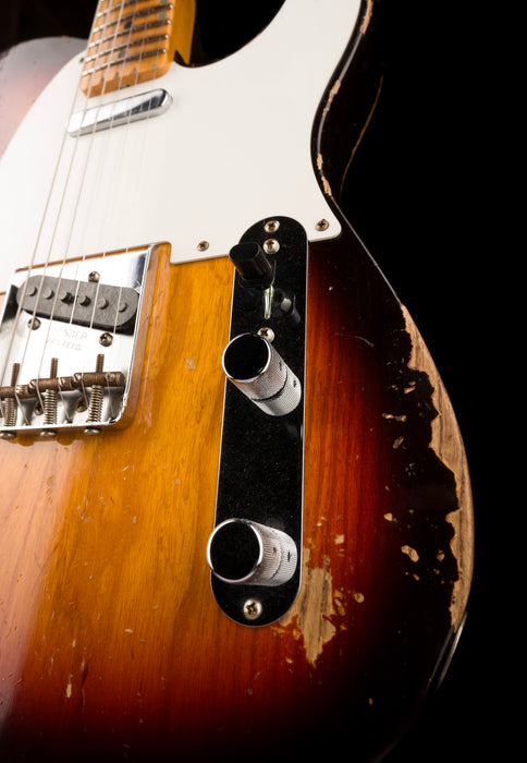Fender Custom Shop 1958 Telecaster Heavy Relic Faded Aged Chocolate 3-Tone Sunburst
