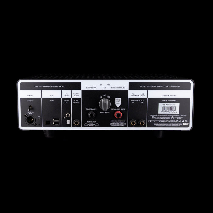 Pre Owned Universal Audio OX Amp Top Box Speaker Simulator With Adapter - Serial # 25202015027762