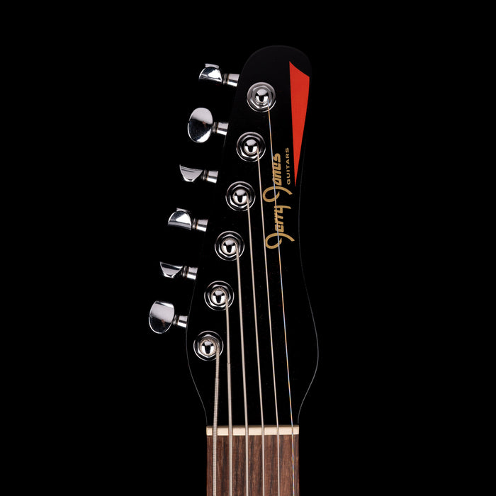 Pre-Owned 2011 Jerry Jones “Silver Jones” Bass6 Single Cutaway Black With OHSC