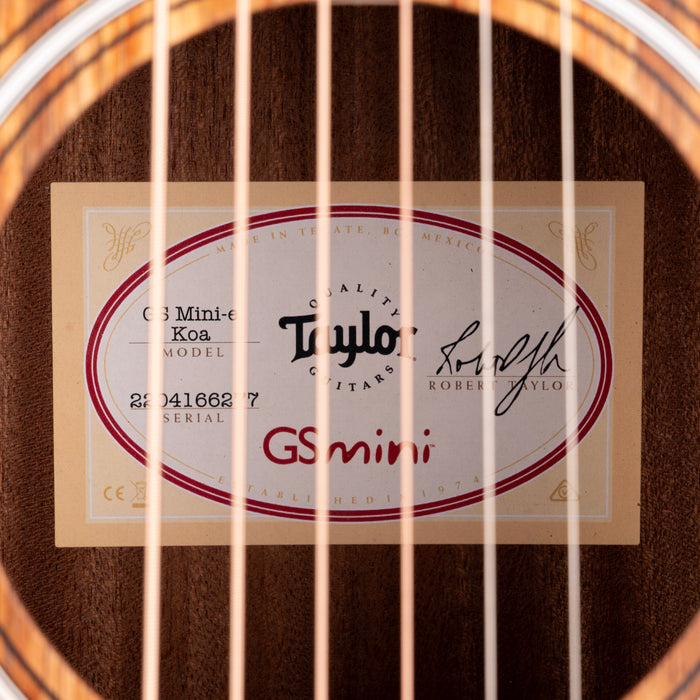 Taylor GS Mini-e Koa Acoustic Electric Guitar With Gig Bag