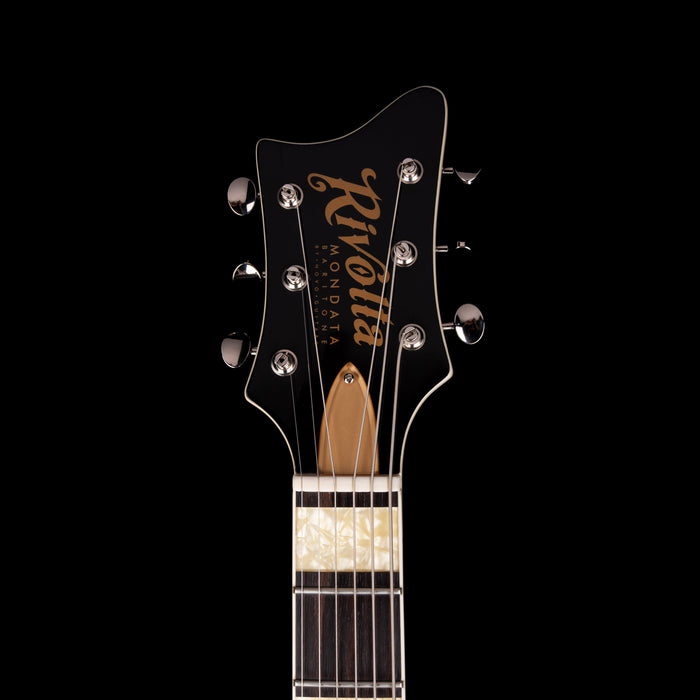 Used Rivolta Mondata Baritone VI Left-Handed Fuoco Burst with Soft Case