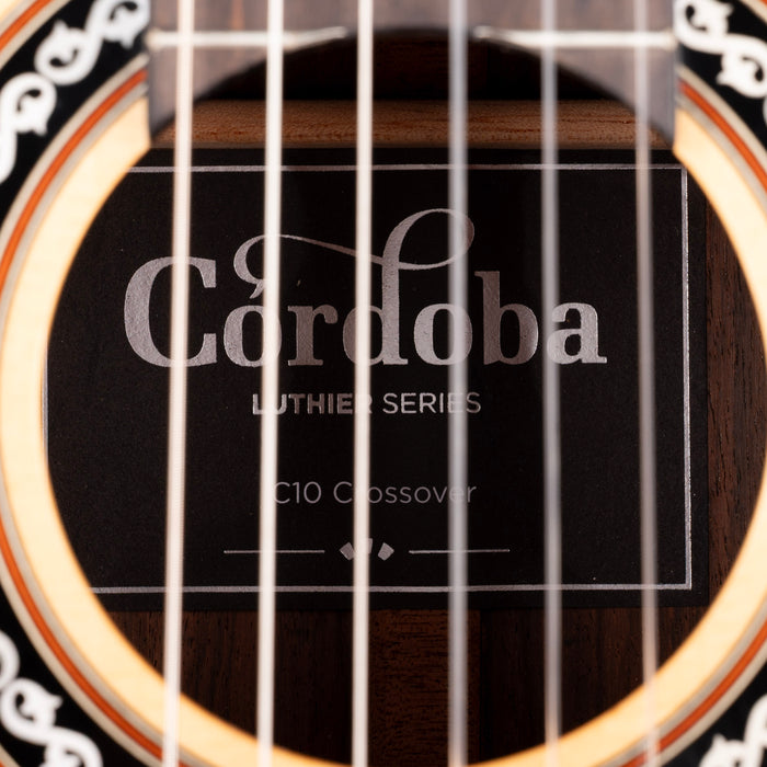 Pre-Owned Cordoba C10 Crossover Natural Nylon Acoustic Guitar With Soft Shell Case