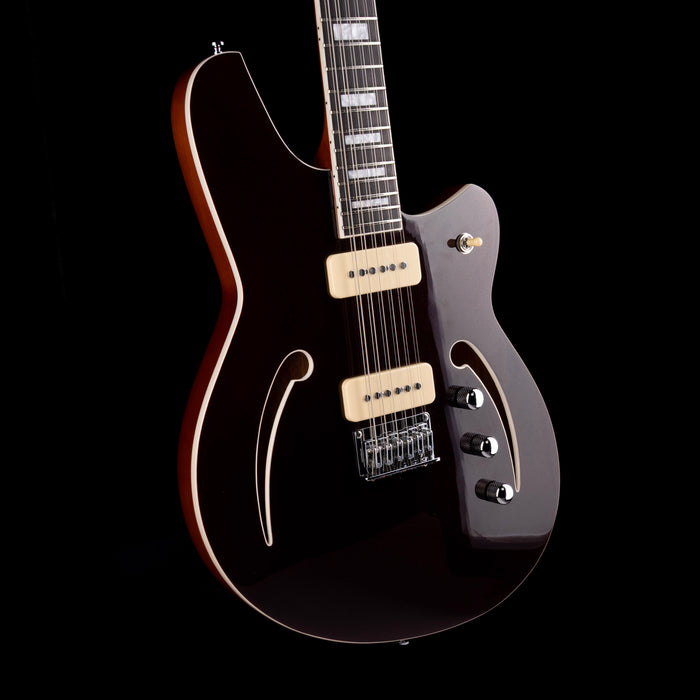 Reverend Airwave 12-String Electric Guitar - Metallic Bordeaux