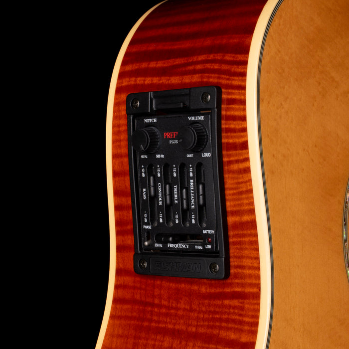 Pre-Owned 2001 Ibanez Artwood AW200CE Natural Acoustic Electric Guitar Owned and Signed by Chester Bennington
