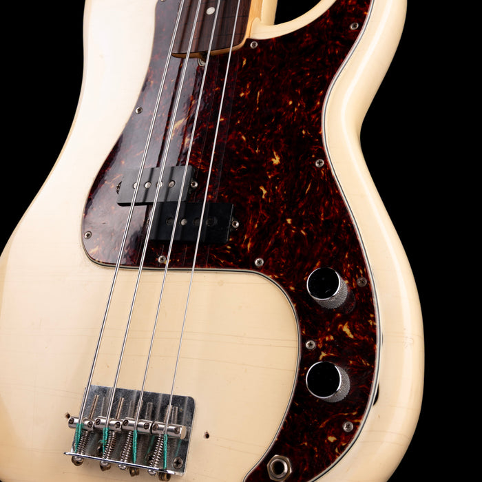 Vintage 1979 Fender Precision Bass Fretless Conversion Olympic White