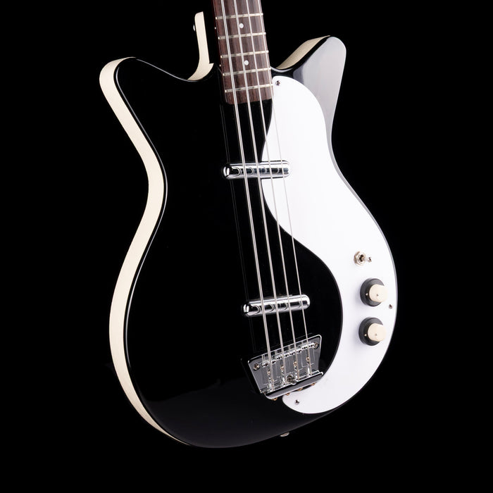 Used 2022 Danelectro ‘59 Shorthorn Black DC Bass with Gig Bag