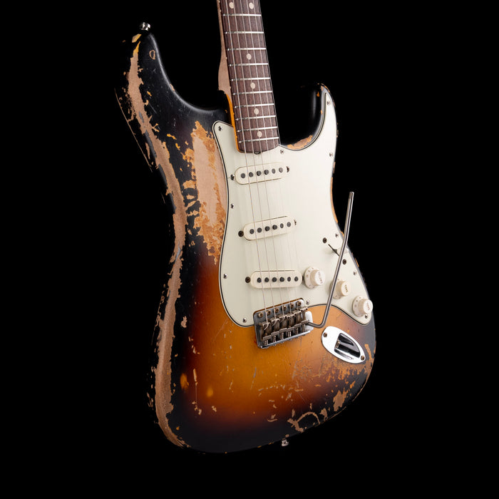 Pre-Owned 2022 Fender Custom Shop Masterbuilt Vincent Van Trigt Mike McCready 1960 Stratocaster 3-Tone Sunburst With OHSC