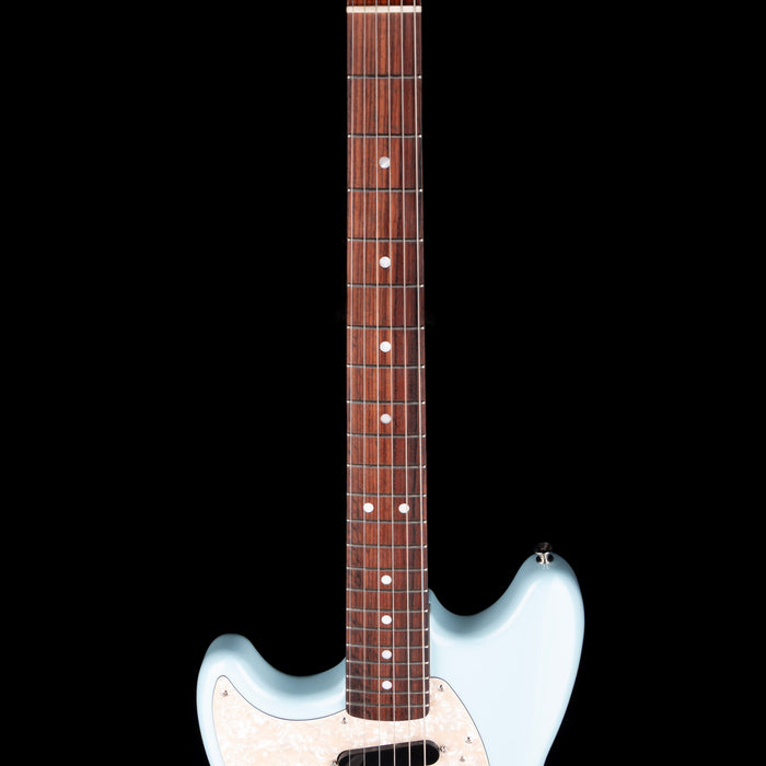 Pre-Owned 2025 Fender Japan FSR Traditional II 60s Mustang Left-Handed Daphne Blue with Gig Bag
