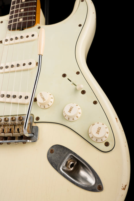 Pre Owned Fender Custom Shop 1960 Stratocaster Relic Olympic White With OHSC