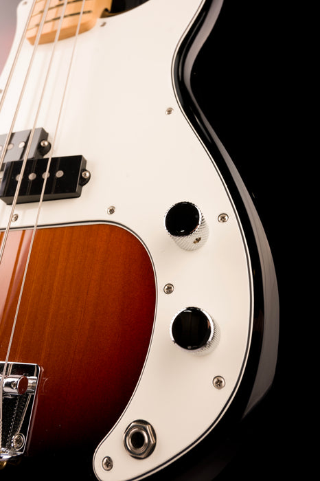 Used Fender Player Precision Bass Maple 3-Tone Sunburst With OHSC